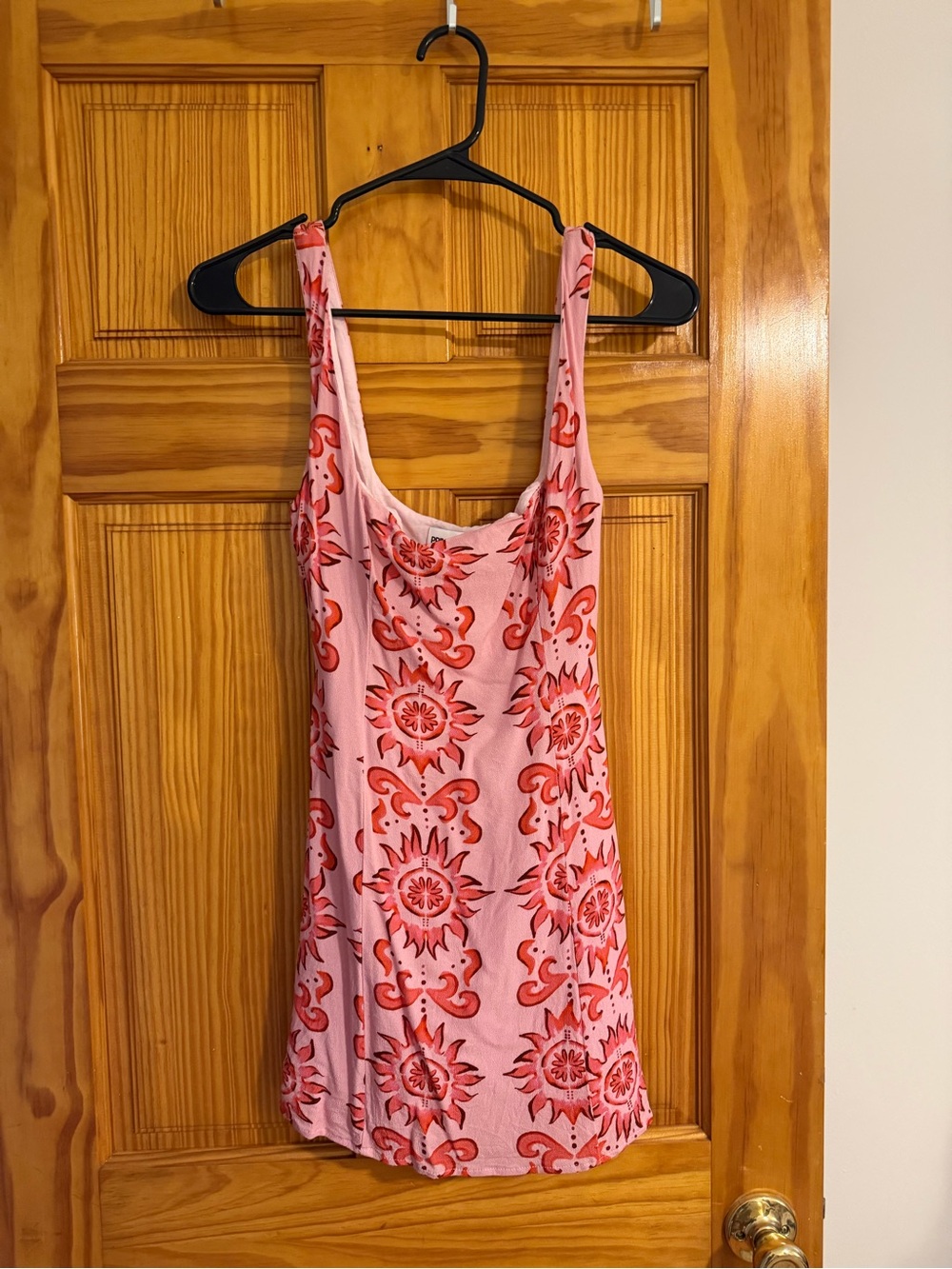 Princess Polly Pink Floral Mini Dress with Red Print